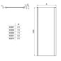 Ideal Standard Connect 2 - Paroi latérale fixe 800 mm, silver bright/verre clair K9299EO