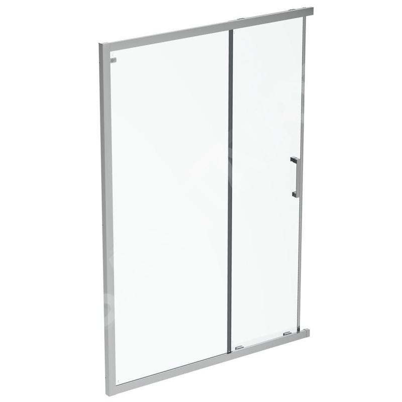 Ideal Standard Connect 2 - Porte de douche coulissante, 2 pièces, 1.100 mm, silver bright/verre clair K9263EO