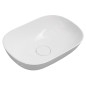 Sapho Lavabos - Lavabo Eridan 500x350 mm, marbre coulé, blanc ER500 Sapho Lavabos - Lavabo Eridan 500x350 mm, marbre coulé, blanc ER500