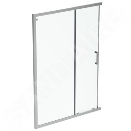 Ideal Standard Connect 2 - Porte de douche coulissante, 2 pièces, 1.200 mm, silver bright/verre clair K9264EO