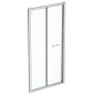 Ideal Standard Connect 2 - Porte de douche pliante 750 mm, silver bright/verre clair K9284EO