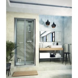 Ideal Standard Connect 2 - Porte de douche pliante 750 mm, silver bright/verre clair K9284EO