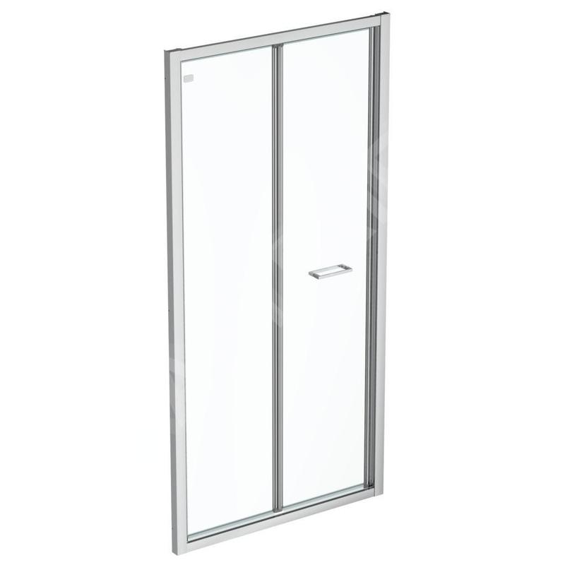 Ideal Standard Connect 2 - Porte de douche pliante 900 mm, silver bright/verre clair K9287EO