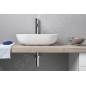 Sapho Lavabos - Lavabo Eridan 500x350 mm, marbre coulé, blanc ER500 Sapho Lavabos - Lavabo Eridan 500x350 mm, marbre coulé, blanc ER500