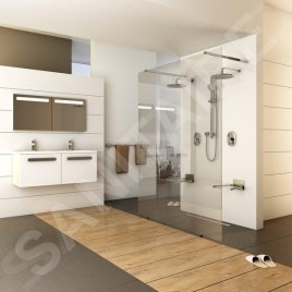 Ravak Walk-In - Paroi de douche Walk-in Free 150, 1500x2000 mm, aluminium brillant/verre clair GW9FP0C00Z1