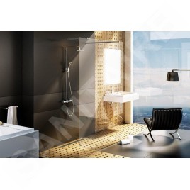 Ravak Walk-In - Paroi de douche Walk-in Free 150, 1500x2000 mm, aluminium brillant/verre clair GW9FP0C00Z1
