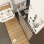 Ravak Walk-In - Paroi de douche Walk-in Free 130, 1300x2000 mm, aluminium brillant/verre clair GW9FJ0C00Z1