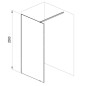 Ravak Walk-In - Paroi de douche Walk-in Wall 160, 1600x2000 mm, aluminium brillant/verre clair GW9WS0C00Z1 Ravak Walk-In - Paroi de douche Walk-in Wall 160, 1600x2000 mm, aluminium brillant/verre clair GW9WS0C00Z1