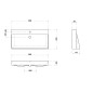 Sapho Kare - Meuble-lavabo Kare 850x460 mm, avec un trou pour robinet, blanc 17085 Sapho Kare - Meuble-lavabo Kare 850x460 mm, avec un trou pour robinet, blanc 17085