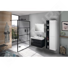Sapho Kare - Meuble-lavabo Kare 850x460 mm, avec un trou pour robinet, blanc 17085