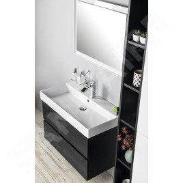 Sapho Kare - Meuble-lavabo Kare 850x460 mm, avec un trou pour robinet, blanc 17085