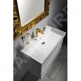 Sapho Kare - Meuble-lavabo Kare 850x460 mm, avec un trou pour robinet, blanc 17085