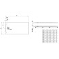 Laufen Pro - Receveur de douche 1300x700 mm, gris clair H2129520770001
