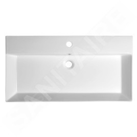 Sapho Kare - Meuble-lavabo Kare 850x460 mm, avec un trou pour robinet, blanc 17085