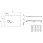 Laufen Solutions - Receveur de douche 1000x700 mm, blanc H2134410000001