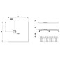 Laufen Solutions - Receveur de douche 900x900 mm, blanc H2154420000001