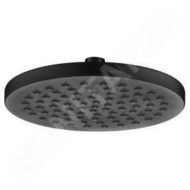 Aqualine Douches - Pomme de douche, diamètre 200 mm, noir mat SC120