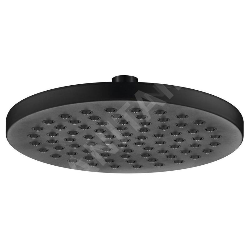 Aqualine Douches - Pomme de douche, diamètre 200 mm, noir mat SC120 Aqualine Douches - Pomme de douche, diamètre 200 mm, noir mat SC120
