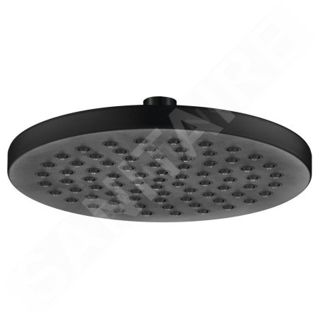 Aqualine Douches - Pomme de douche, diamètre 200 mm, noir mat SC120