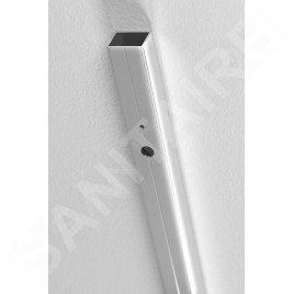 Polysan Zoom Line - Profil d’élargissement 20 mm, hauteur 1900 mm, pour profil pivotant mural, chrome ZL920