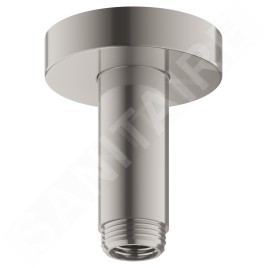 Keuco Elegance - Bras de douche au plafond, longueur de 100 mm, inox 51689070100