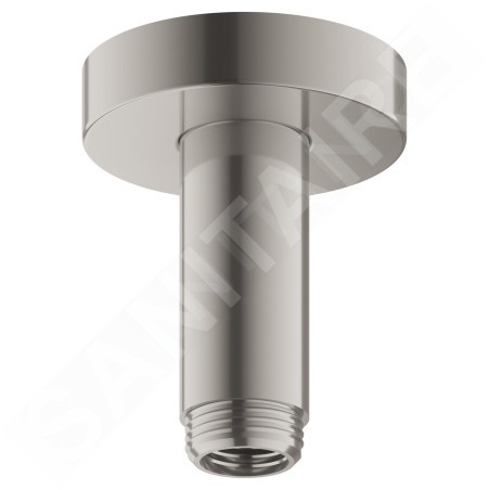 Keuco Elegance - Bras de douche au plafond, longueur de 100 mm, inox 51689070100