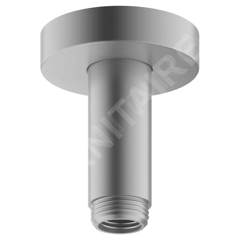 Keuco Elegance - Bras de douche au plafond, longueur de 100 mm, aluminium 51689170100