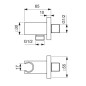 Ideal Standard Idealrain Atelier - Coude mural avec support, Brushed Gold BC771A2