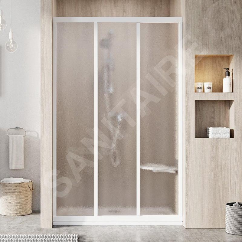 Ravak Supernova - Porte de douche en trois partie ASDP3-80, 770-810 mm, blanc/verre Grape 00V401R2ZG Ravak Supernova - Porte de douche en trois partie ASDP3-80, 770-810 mm, blanc/verre Grape 00V401R2ZG