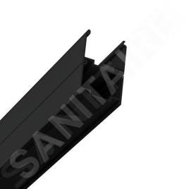 Ravak Supernova - Porte de douche en trois parties ASDP3-80, 770-810 mm, noir/verre Grape 00V403R2ZG