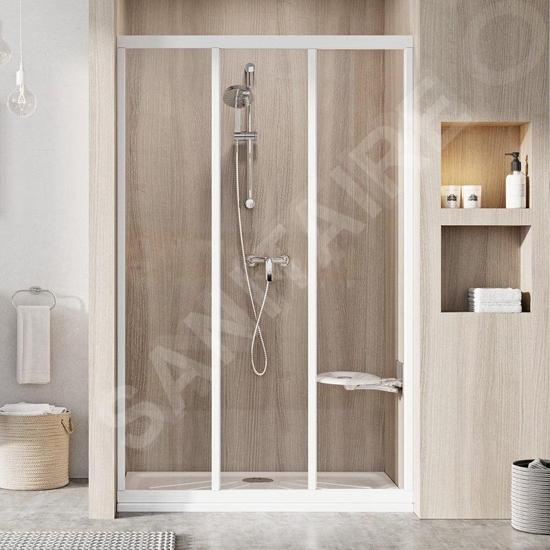 Ravak Supernova - Porte de douche en trois parties ASDP3-120, 1170-1210 mm, blanc/verre clair 00VG01R2Z1 Ravak Supernova - Porte de douche en trois parties ASDP3-120, 1170-1210 mm, blanc/verre clair 00VG01R2Z1
