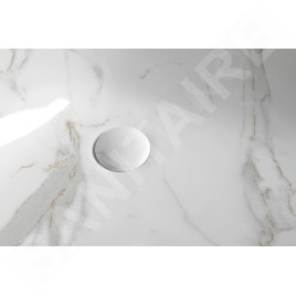 Sapho Dalma - Vasque à poser, 585x390 mm, sans trou pour robinetterie, sans trop-plein, Carrare MM217