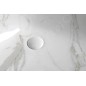 Sapho Dalma - Vasque à poser, 585x390 mm, sans trou pour robinetterie, sans trop-plein, Carrare MM217