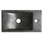 Sapho Blok - Lave-mains 400x220 mm, avec 1 trou à droite, sans trop-plein, anthracite 2401-28