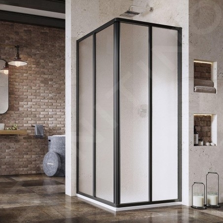 Ravak Supernova - Porte de douche SRV2-90 S, 870-890 mm, noir/verre Grape 14V703O2ZG