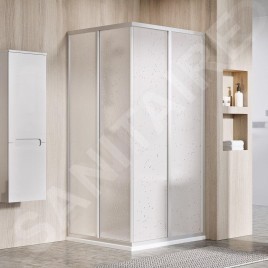 Ravak Supernova - Porte de douche SRV2-90 S, 870-890 mm, satin/Pearl 14V70UO211