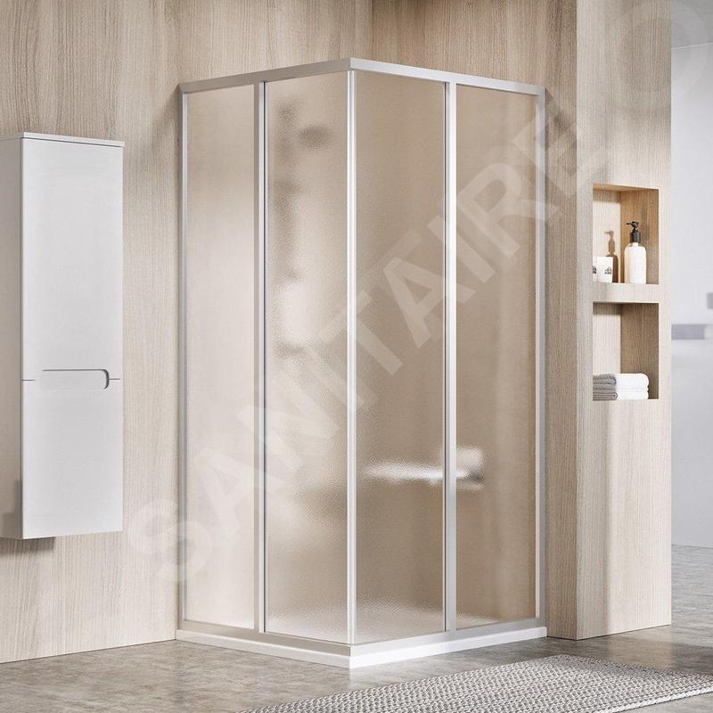 Ravak Supernova - Porte de douche SRV2-90 S, 870-890 mm, satiné/verre Grape 14V70UO2ZG