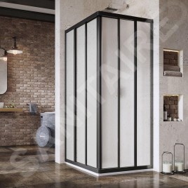 Ravak Supernova - Porte de douche ASRV3-75, 720-740 mm, noir/Pearl 15V303R211