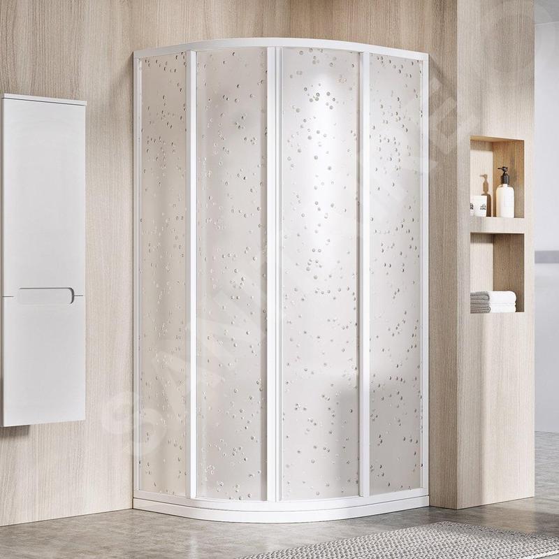 Ravak Supernova - Cabine de douche quart de rond en quatre parties SKCP4-90, 875-895 mm, blanc/Pearl 3117O10211 Ravak Supernova - Cabine de douche quart de rond en quatre parties SKCP4-90, 875-895 mm, blanc/Pearl 3117O10211