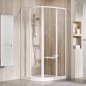 Ravak Supernova - Cabine de douche quart de rond en quatre parties SKCP4-90, 875-895 mm, blanc/verre clair 3117O102Z1 Ravak Supernova - Cabine de douche quart de rond en quatre parties SKCP4-90, 875-895 mm, blanc/verre clair 3117O102Z1