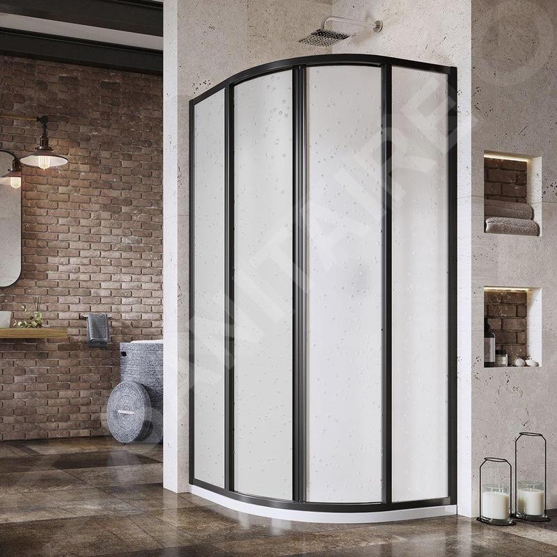 Ravak Supernova - Cabine de douche quart de rond en quatre parties SKCP4-90, 875-895 mm, noir/Pearl 3117O30211 Ravak Supernova - Cabine de douche quart de rond en quatre parties SKCP4-90, 875-895 mm, noir/Pearl 3117O30211