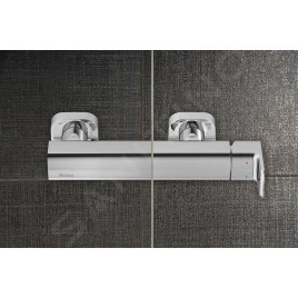 Ravak Supernova - Cabine de douche quart de rond en quatre parties SKCP4-90, 875-895 mm, verre satiné/clair 3117OU02Z1