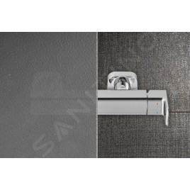 Ravak Supernova - Paroi de douche APSS-75, 720-755 mm, noir/verre Grape 940303R2ZG