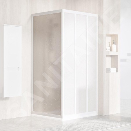 Ravak Supernova - Paroi de douche APSS-80, 770 - 805 mm, blanc/Pearl 940401R211