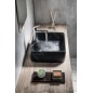 Sapho Balena - Lavabo à poser 480x370 mm, sans trop-plein, trou pour robinet, noir mat BH7013B Sapho Balena - Lavabo à poser 480x370 mm, sans trop-plein, trou pour robinet, noir mat BH7013B