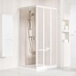 Ravak Supernova - Paroi de douche APSS-80, 770-805 mm, blanc/verre clair 940401R2Z1