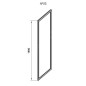 Ravak Supernova - Paroi de douche APSS-80, 770-805 mm, blanc/verre clair 940401R2Z1