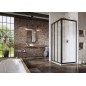 Ravak Supernova - Paroi de douche APSS-80, 770-805 mm, noir/verre clair 940403R2Z1