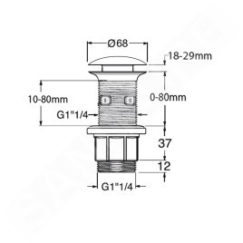 Sapho Formigo - Lavabo à poser 475x365 mm, sans trop-plein, sans trou pour robinet, brun foncé FG014