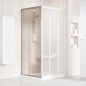 Ravak Supernova - Paroi de douche APSS-90, 870-905 mm, satiné/verre Grape 94070UR2ZG